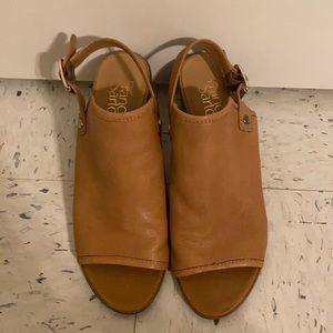 Tan Wedged Heels